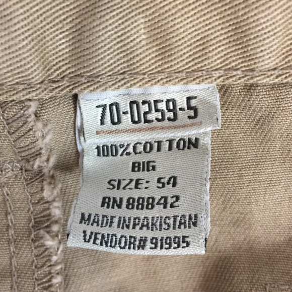 Boulder Creek Cargo Shorts Mens 54 Big Cotton Elastic Panels Velcro Pockets - Picture 13 of 13